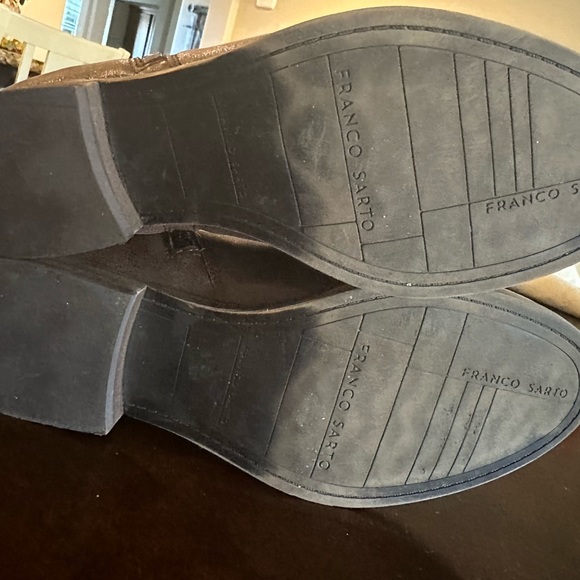 Franco Sarto Keegan Brown Leather Booties Size 7.5 - Picture 4 of 6